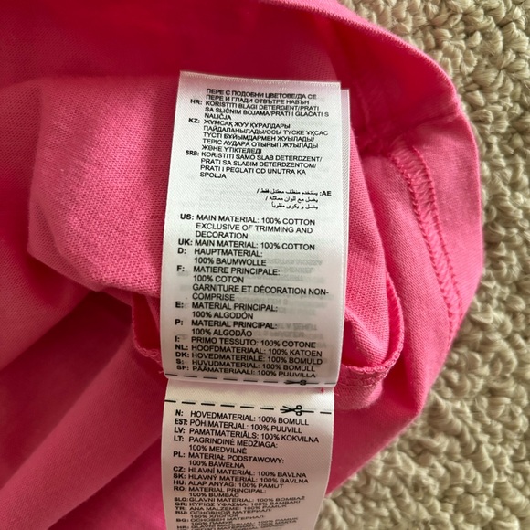 NWT Adidas Pink Graphic Logo T-Shirt - Picture 7 of 7